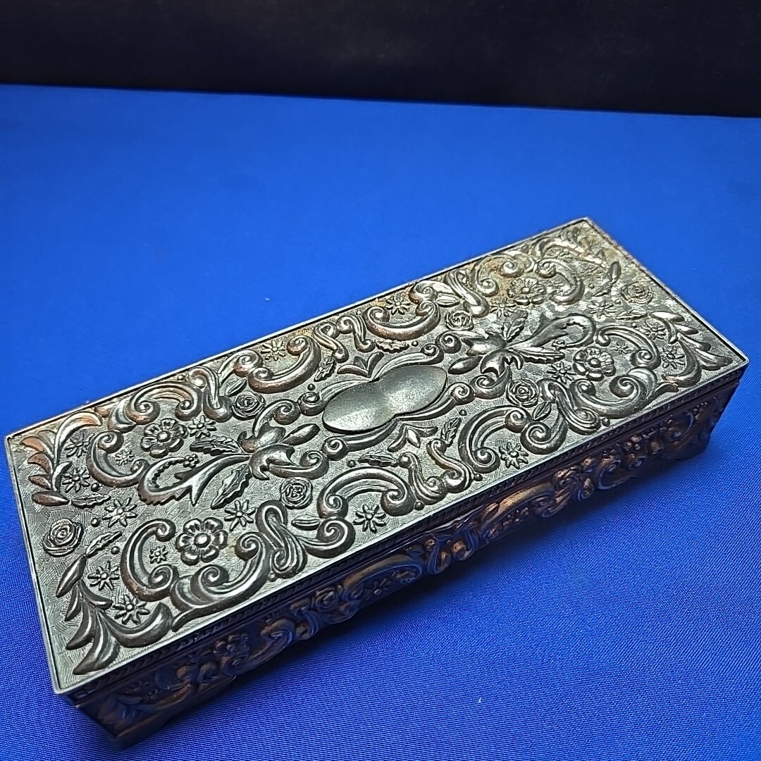 【GODINGER】 ビクトリアンのジュエリーボックス【シルバープレート】 VINTAGE GODINGER SILVERPLATE JEWELRY BOX--UNIQUE FLORAL | eBay