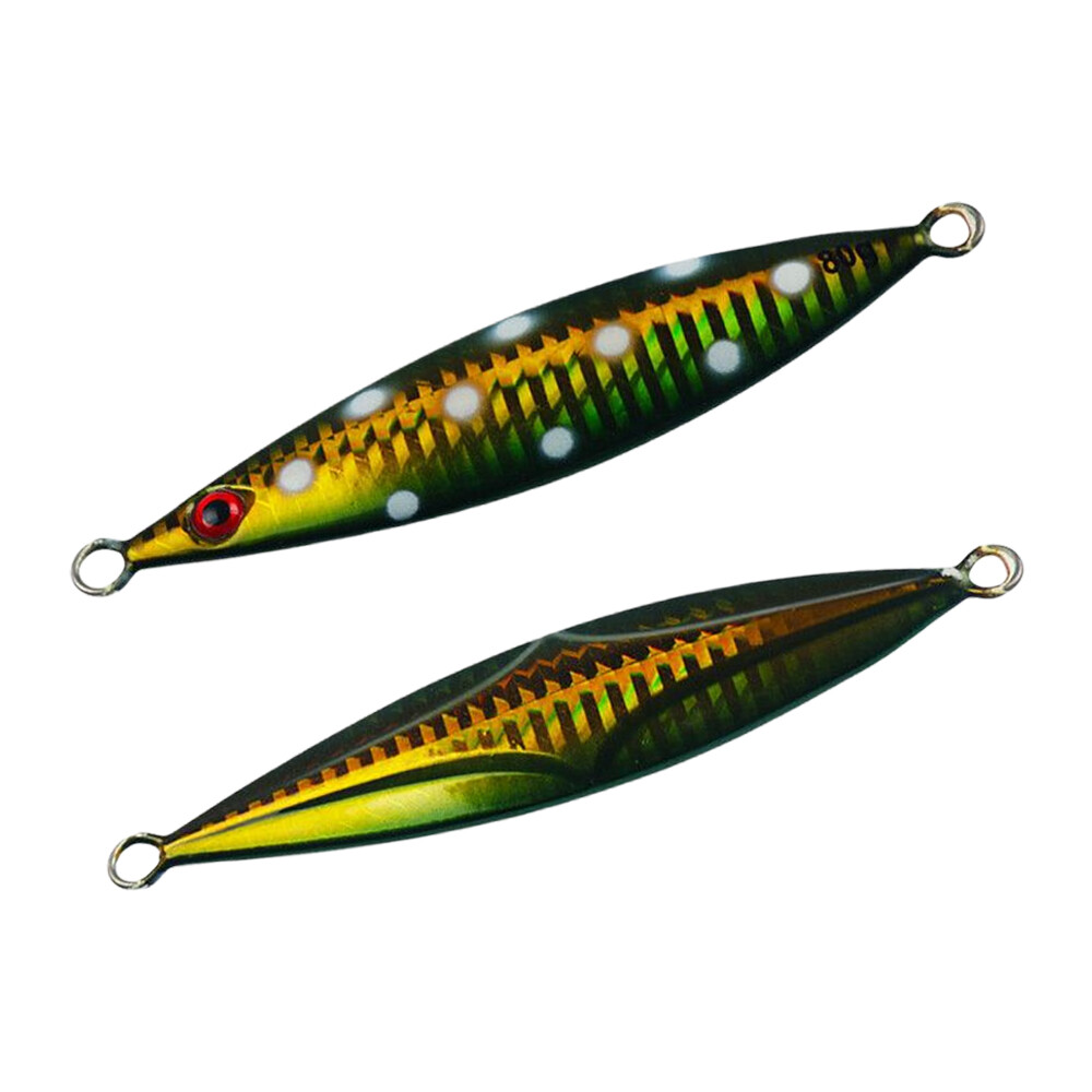 Leurre De Pêche Métal Vertical Slow Pitch Jig – 120g Fluorescent – Lot De 1