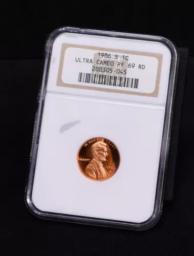 1986-S Lincoln Cent - NGC Ultra Cameo PF69 RD (#55851-L)