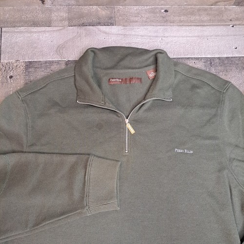 Perry Ellis Mens 1/4 Zip Sweater Size 
