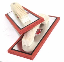 Lot Two 12" x 4" Rubber Sponge Grout Float Tile  Hand Trowel Tools w/Wood Handle
