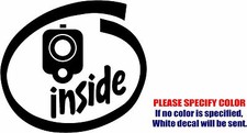Pistol Inside Graphic Die Cut decal sticker Car Truck Boat Window Bumper Wall 6"