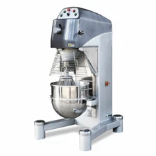 Omcan USA 44390 Floor Model 60 qt Planetary Mixer with Guard and Timer, 3-Spe...