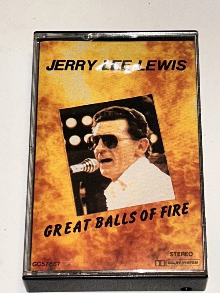 Jerry Lee Lewis Great Balls of Fire Rock N Roll Music Cassette 1L20 - Image 3 of 4