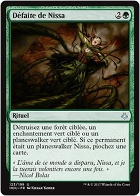 MTG Magic HOU FOIL - Nissa's Defeat/Défaite de Nissa, French/VF