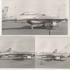 Lot Of 3 General Dynamics F-16 Fighting Falcon Orig Photos Military Jet Aircraft