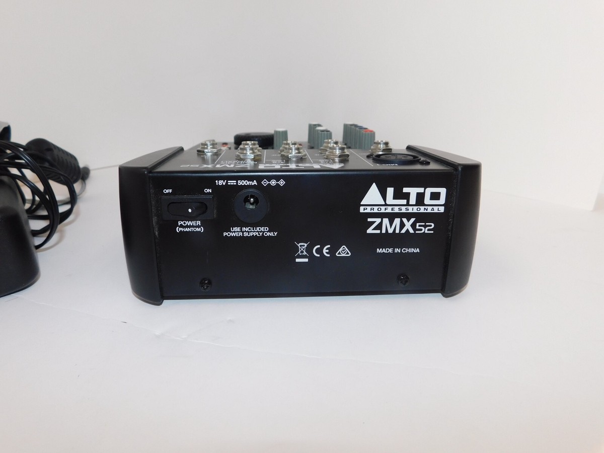 Alto Zephyr ZMX52 5 Channel Compact Studio Band DJ Mixer