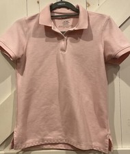 L.L. Bean Women's Soft Pink Barbie Polo Short Sleeve Size XS 100% Cotton Tagless