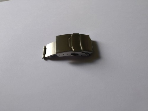 CHIUSURA DEPLOYANTE ACCIAIO INOX 18MM SATINATA BRUSHED OROLOGI OROLOGIAIO |  eBay