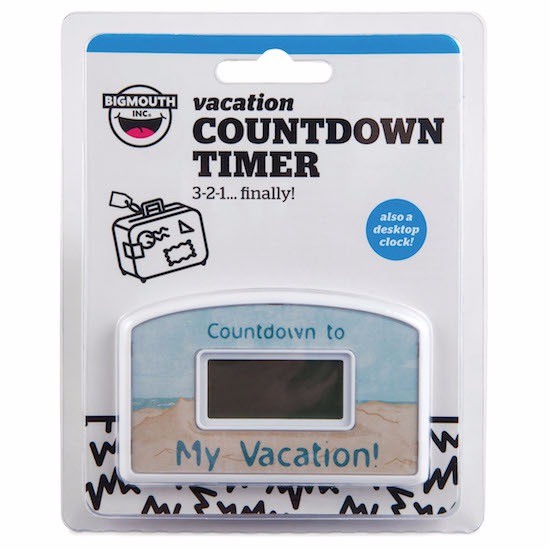 Bigmouth My Retirement Day Countdown Desktop Timer Gift Clock