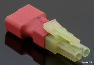Mini-Tamiya Male to Female T-Plug (Deans' Style) Adapter - AirSoft Configuration