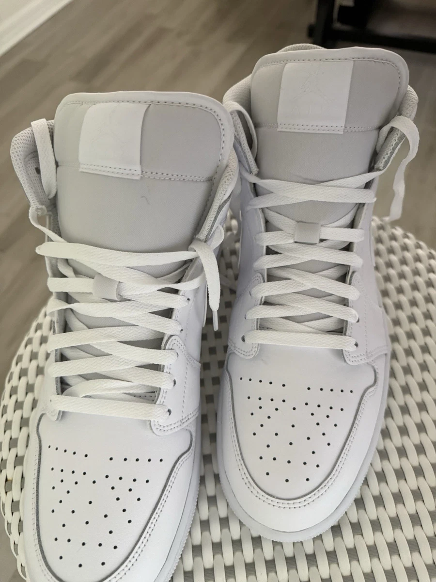 Las mejores ofertas en Jordan 1 Mid Triple White | eBay