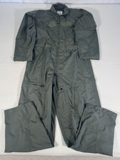 New USGI CWU-27/P Flyers Fire Resistant Coveralls Flight Suit Sage Green 42R