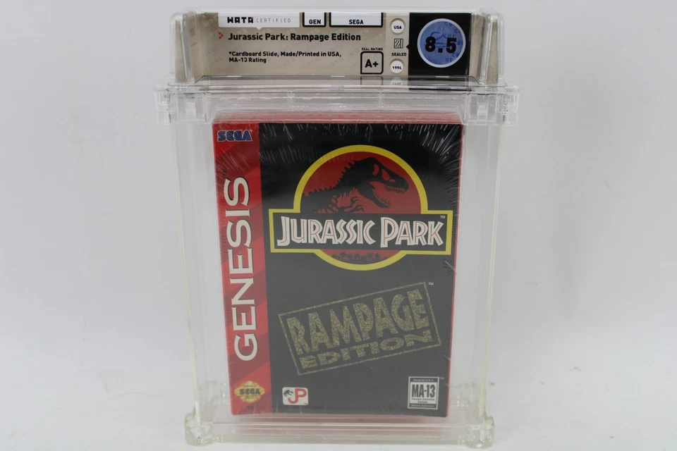 Jurassic Park: Rampage Edition Sega Genesis Rare Fact. Sealed Wata Graded 8.5 A+ - Image 2 of 4
