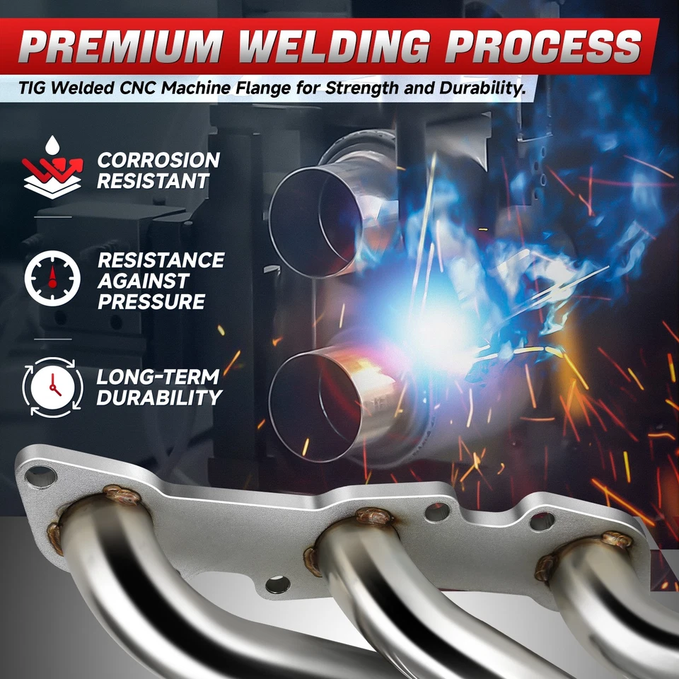 Коллектор выпускного коллектора для Nissan Pathfinder Frontier Xterra 3,3 л V6 1998-2000 годов выпуска - Изображение 4 из 4