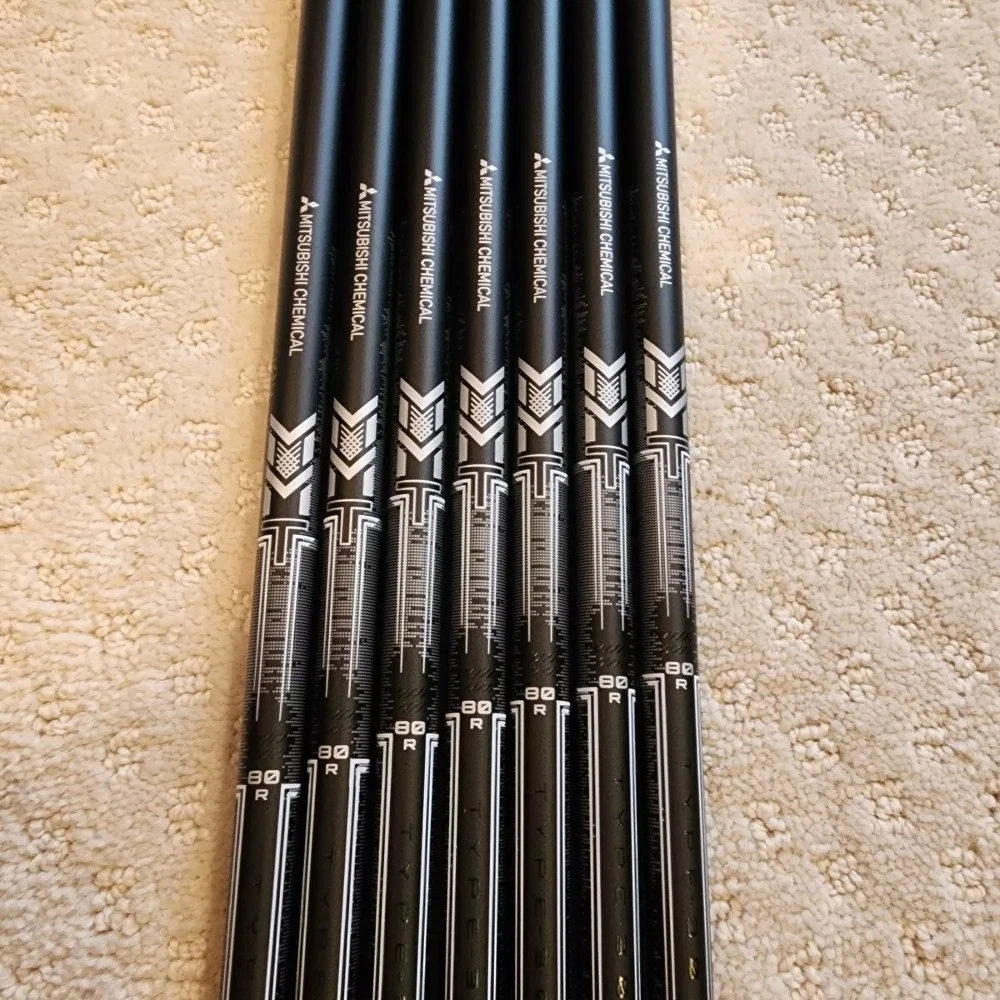 New Uncut Mitsubishi MMT Graphite Iron Shafts 80 Regular Flex .370