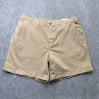 American Eagle Khaki Shorts Men 34 Beige Flex Above the Knee 7" Zip Pocket