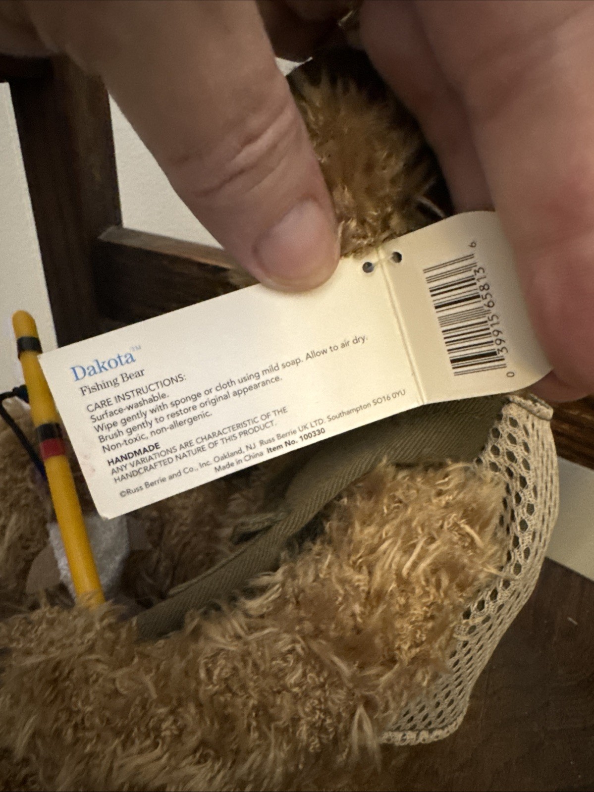 Russ Berrie & Co. "Lodge Life" Dakota 8" Stuffed Vintage Teddy Bear