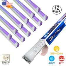 LED UV Bar 4FT 40W Mountable Fixture with US Plug Halloween D cor Stage Lighting