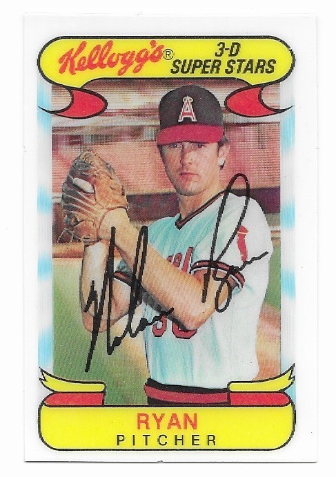 1978 Kelloggs 3-D Super Stars Nolan Ryan #51 Near Mint