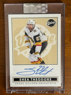#ad 2024 25 Upper Deck UD Clear Cut Shea Theodore Vintage Auto #VA ST Golden Knights $27.30