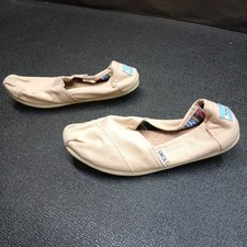 TOMS Womens Size W8 Alpargata Slip-On Beige Casual Flats