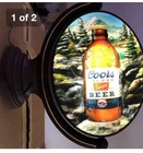 Coors Banquet Rotating 3D Light Beer Sign Vintage