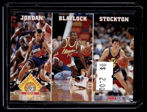 1993-94 Hoops Michael Jordan/Mookie Blaylock/John Stockton Phoenix Suns/Atlanta