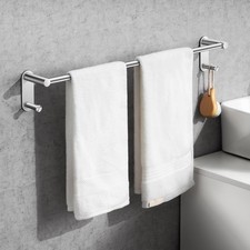 24 Inch Adhesive Towel Bar - Stainless Steel Stick on Towel Rack for Bathroom, N