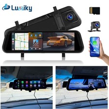 9.66'' Spiegel Dashcam KFZ Carplay Autoradio 1080P FHD Rückfahrkamera Recorder