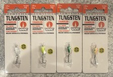 4 Packs VMC Tungsten Chandelier Ice Fishing Jig 1/8 OZ ASSORTED COLORS AS SHOWN