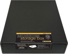 Archival 11 x 14 x 3 inches Museum Archival Storage Box, Drop Front Design, A...