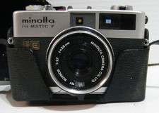 Minolta HI MATIC F Rangefinder with Field Case Untested
