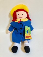 Madeline Fabric Doll 15" Original Blue Coat with Hat by Eden, 1994 33330 NEW 