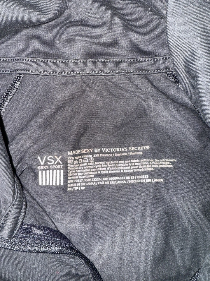 Chaqueta deportiva para mujer Victoria’s Secret VSX Knockout con cremallera acanalada talla XS Foto 4 de 4