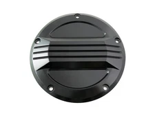 V-Twin 42-1377 Black Air Flow Clutch Derby Cover for Harley M8 Touring 16-23 