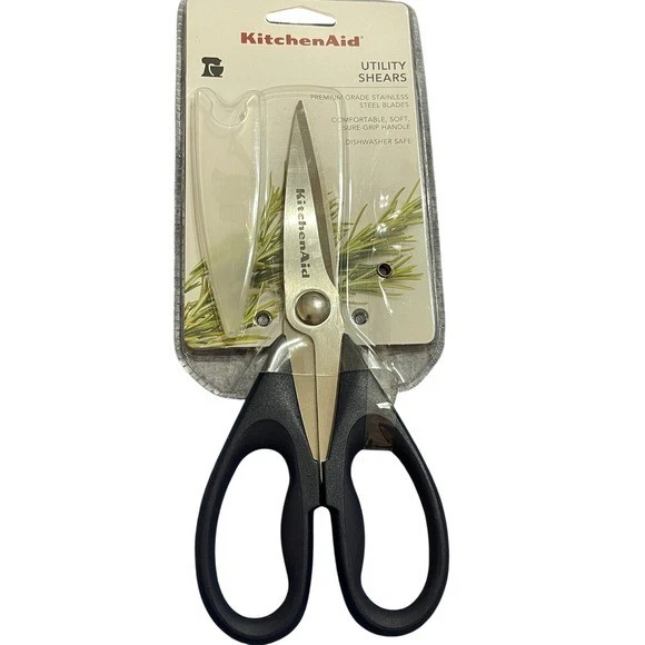 KitchenAid Utility Shears Kitchen Stainless Steel Soft Grip Handle KE351OHIKA
Opens in a new window