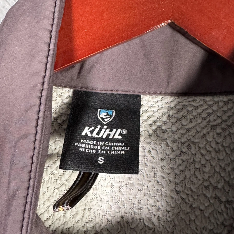 Chaqueta Kuhl The One Mujer Pequeña Púrpura Forrada de Vellón Softshell Senderismo Aire Libre* Foto 4 de 4