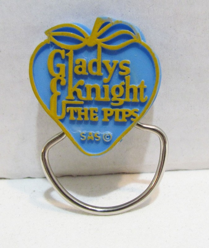 GLADYS KNIGHT & THE PIPS 1970's BUDDAH RECORDS PROMO KEY RING KEYRING KEYCHAIN