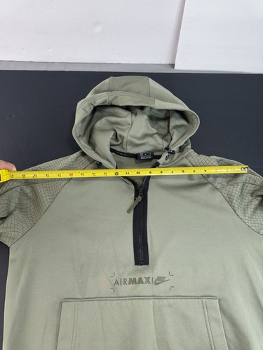 NIKE Sportswear Air Max Poly Fleece felpa con cappuccio e joggers vestito taglia media verde - Foto 6 di 23
