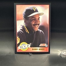 Score 1991 Barry Bonds Award Winner #876 Pittsburgh Pirates MLB Baseball Card