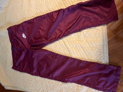 Vintage Nike Track Pants Men Large  Tag 80s Windbreaker Nylon Red