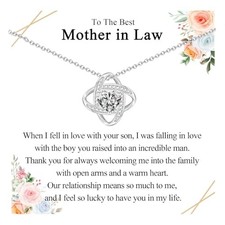 Infinity Necklace Gifts for/ Sister in Law/ Daughter in Law/ Mother in Law