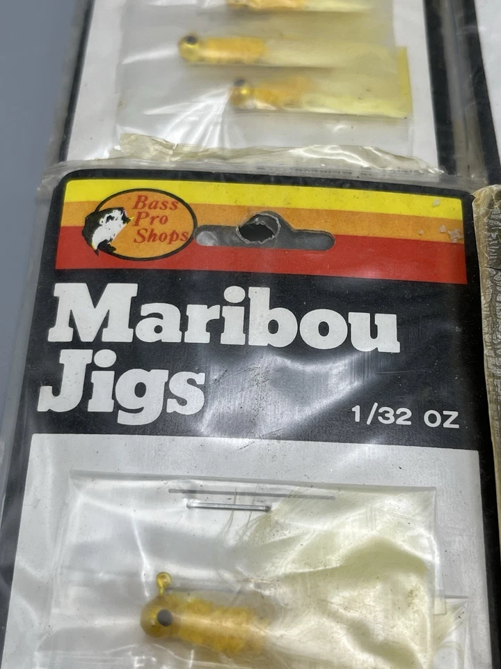 Lote de 6 docenas de plantillas de maribú amarillas vintage Bass Pro Shops 1/32 oz Foto 2 de 3