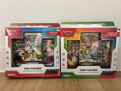 Pokemon First Partner Illustration Collection Series 1 & 2 Factory New And Sealed