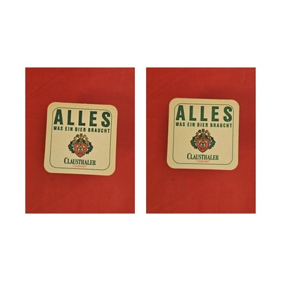 Clausthaler everything a beer needs brewery beer mat beer