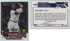 2023 Topps Update Debut Green Foil /499 Michael Harris II #US225 Rookie RC