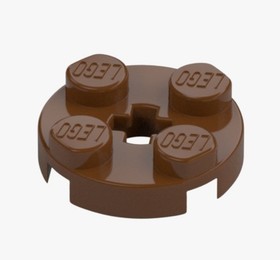 LEGO 10x Round Plate 2x2 Brown Round Plate 4032 4211159 Reddish Brown Tree NEW