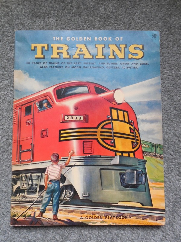 GOLDEN BOOK OF TRAINS FEATURING LIONEL TRAINS FROM 1953