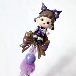 Sanrio Collab BabyJorra Kuromi Pen Handmade Pen with BabyJorra Figurine